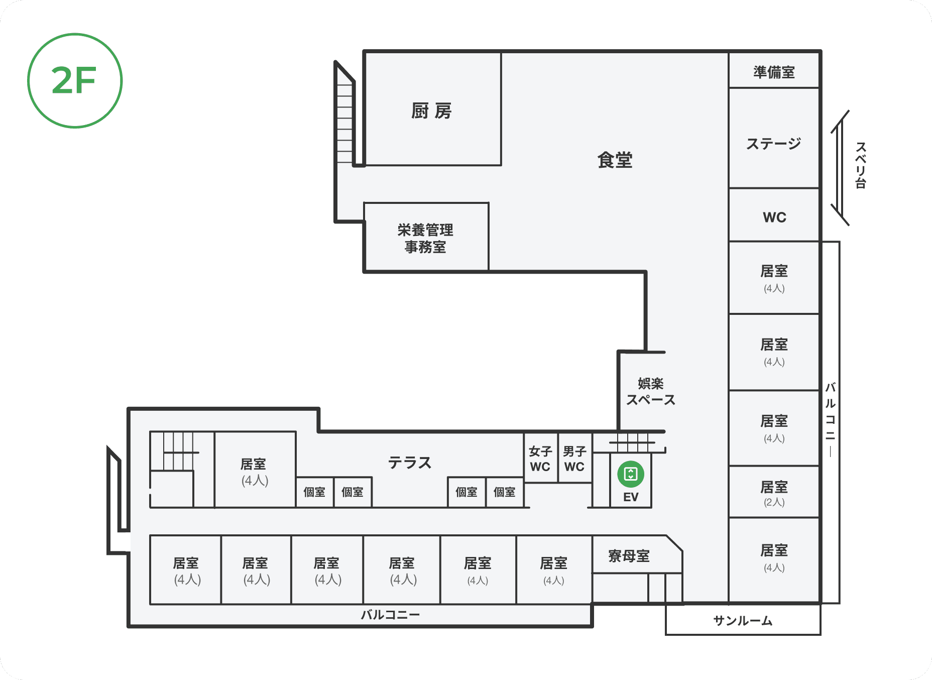2階フロアマップ